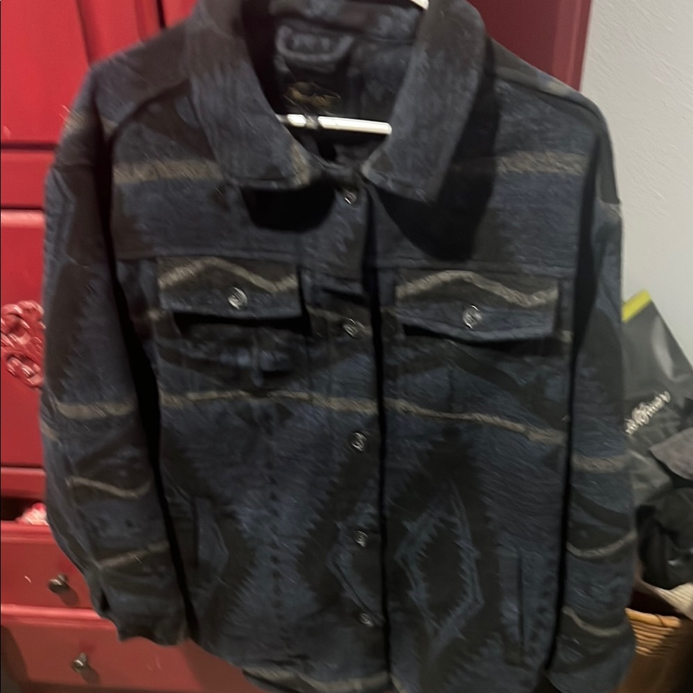 Black and Gray Patterned Jacket